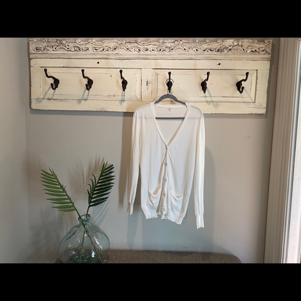 J.Crew Cream Cardigan